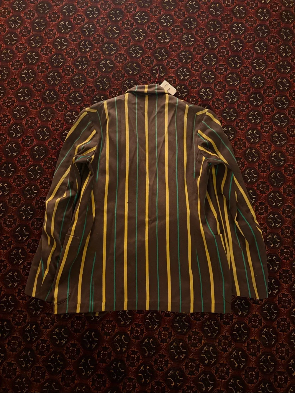 Vintage Striped Boating Blazer Jacket with 